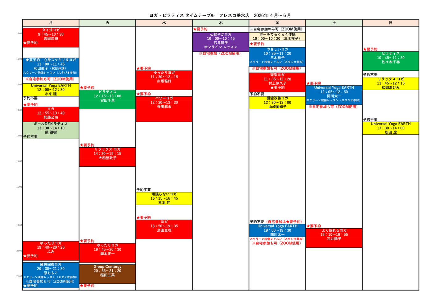 grouplessontimetablefrescotarumi202604yogaのサムネイル